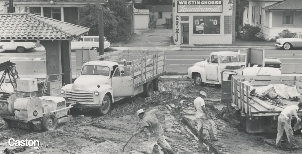Caston crew on a Southern California job site