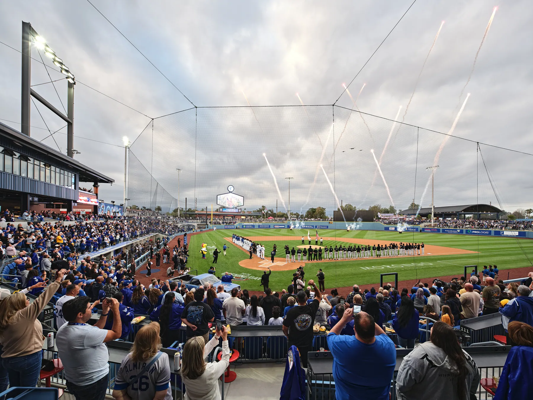 Ontario Ballpark, opening night crowd