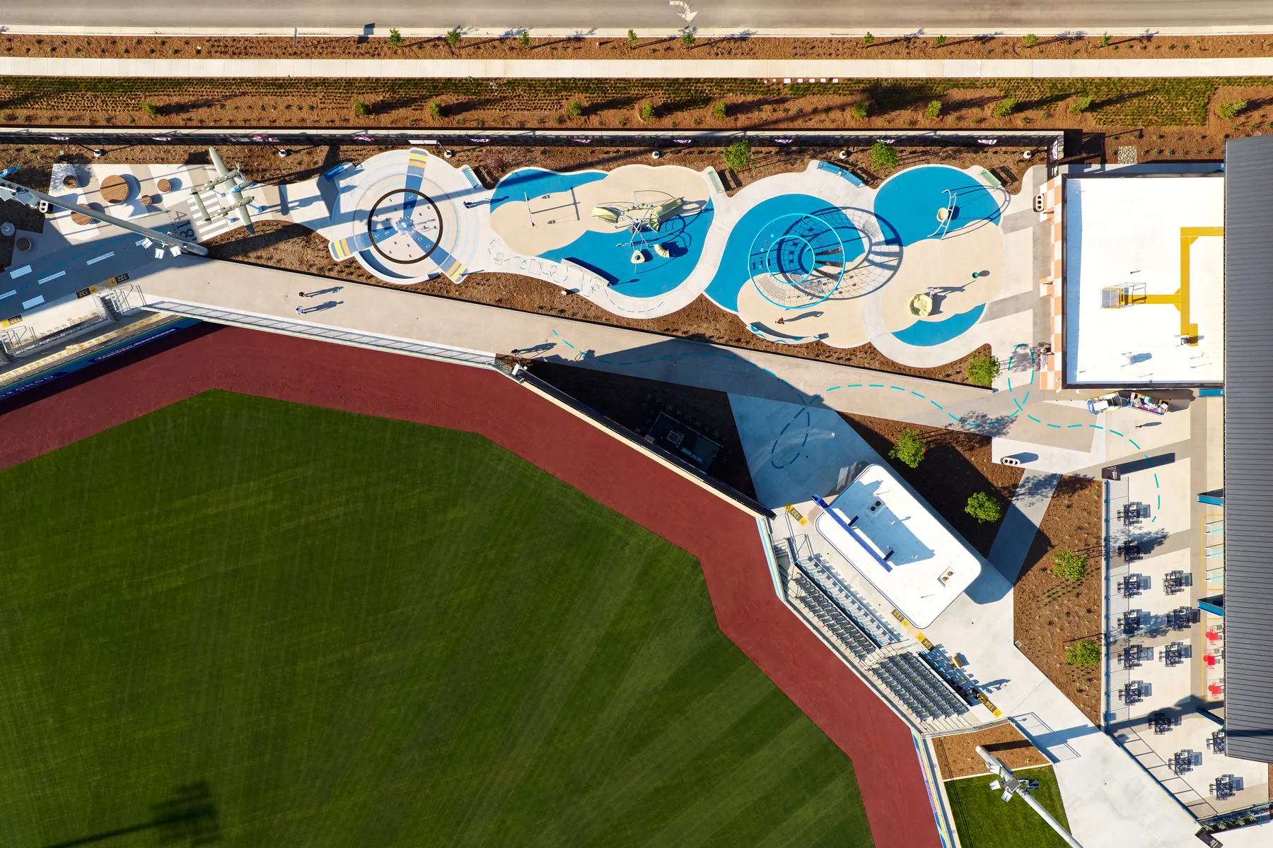 Ontario Ballpark, field detail